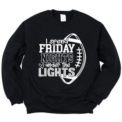 Simply Sage Market Women's Graphic Sweatshirt I Spend Friday Nights Under The Lights