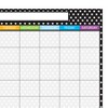 Ashley Productions® Smart Poly PosterMat Pals Space Savers, 13" x 9-1/2", BW Dots Calendar, Pack of 10 - 3 of 3
