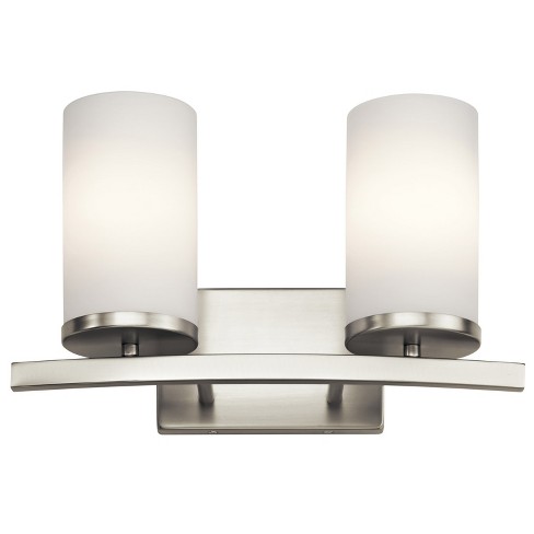 Kichler 45496 Crosby 2 Light Bathroom Vanity Light Brushed