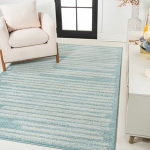 Khalil Modern Berber Stripe Indoor Area Rug - JONATHAN Y - 1 of 4