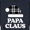 Men's - Instant Message - Papa Claus Christmas Graphic Fleece Sweatshirt - 2 of 4