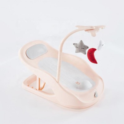 SweDrea Baby Bath Chair Folding With Height Adjustment for Newborn Infants Soft Bath Chair