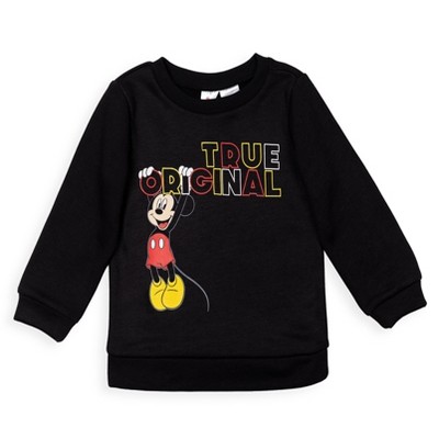 Disney Mickey Mouse Fleece Sweatshirt Black 