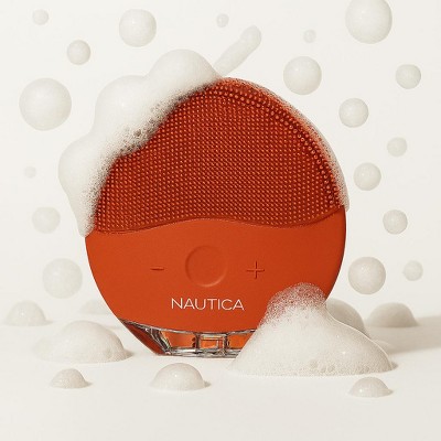 Nautica Skin Care Sonic Facial Cleansing Brush – Waterproof, Silicone, Rechargeable Vibrating Face Scrubber for Men & Women – PC110
