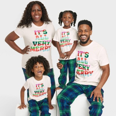 Holiday Very Merry Matching Family Pajama T-Shirt Collection - Wondershop™