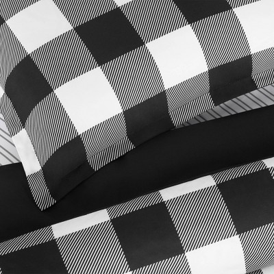 Serta Serta Simply Clean Alex Buffalo Checkered Antimicrobial Comforter Set