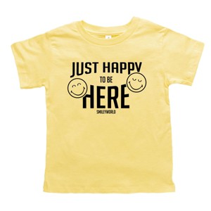 The Juniper Shop SmileyWorld Just Happy To Be Here Toddler Short Sleeve Tee - 1 of 4