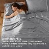 100% Cotton Sheets Set - 500 Thread Count Cotton Sateen Bedsheets, Luxury Hotel Quality, Soft & Breathable Bedsheets, 16" Deep Pocket, 4-Piece, Includ - 2 of 4