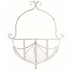 Transpac Metal 20 in. Silver Spring Leaf Hanging Container Set of 2 - 3 of 4