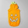 Jack-O'-Lantern Pumpkin Reflective Halloween Hoodie Dog and Cat Costume - Boots & Barkley™ - 3 of 4