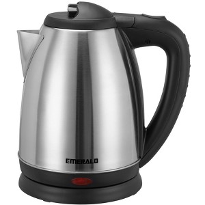 Emerald Stainless Steel Electric Kettle Water Boiler Heater Tea Kettle, 1.8 L, Silver - 1 of 4