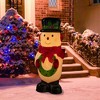 Northlight 36" Lighted Blow Mold Snowman Outdoor Christmas Decoration - 2 of 4