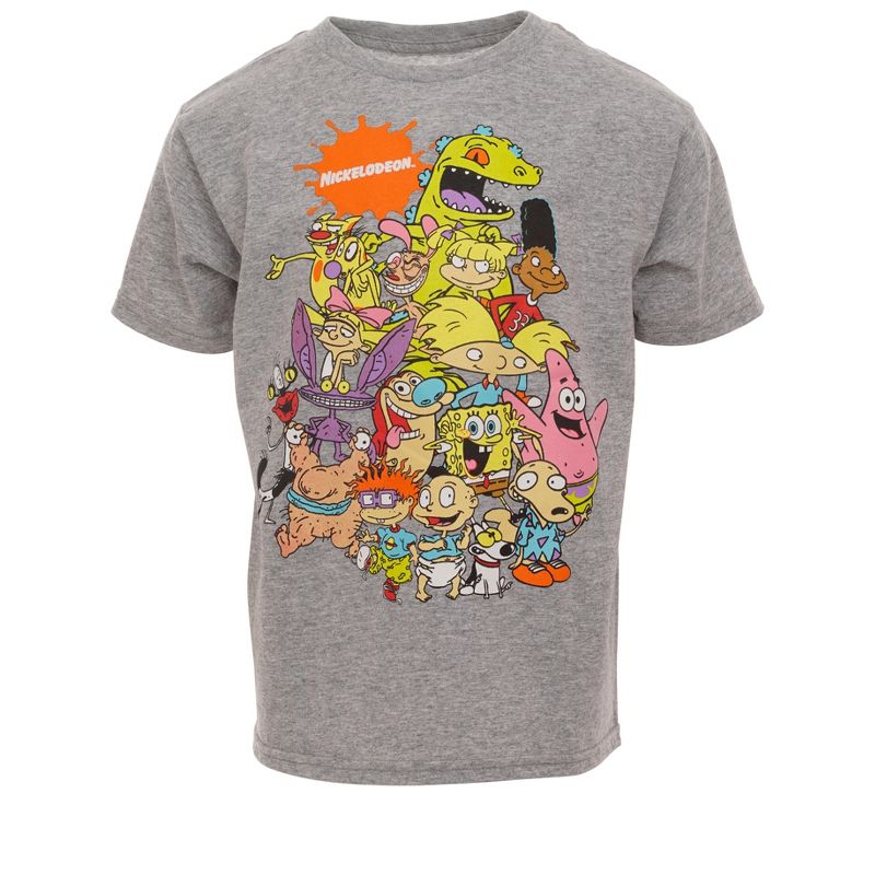 Nickelodeon SpongeBob SquarePants Rugrats Hey Arnold Rocko Little Boys 3 Pack T-Shirt , 5 of 6