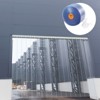 VEVOR Strip Curtain, 164' Length, 8" Width, 0.08" Thickness, Clear Ribbed Plastic Door Strips, PVC Curtain Strip Door Bulk Roll, Light Blue - 2 of 4