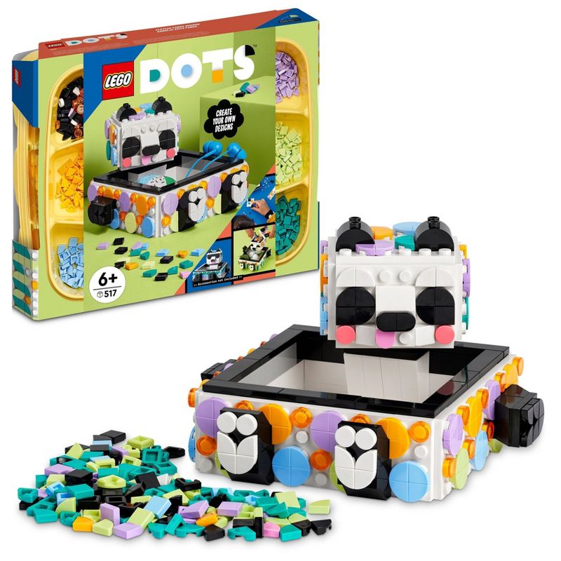 LEGO DOTS Cute Panda Tray DIY Room D&#233;cor Crafts Toy 41959, 1 of 9