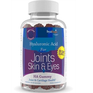 Hyalogic Hyaluronic Acid for Joints, Skin & Eyes - Berry 60 mg 60 Gummies. - 1 of 2