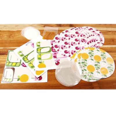 Kilner 108 Piece Jam Jar Sealing Set - Fruit Blossom