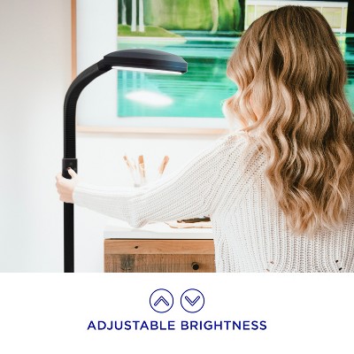 ArcSmart Adjustable Full Spectrum 18" LED Floor Lamp in Graphite