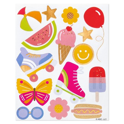 30ct All Occasion Stickers, Summer Icons