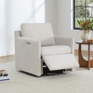 Spruce & Spring Power Swivel Accent Chair Wall Hugger with Electric Footrests - 1 of 4