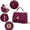 MKF Collection Lola Quilted Vegan Leather Women’s Shoulder Bag by Mia K - 4 of 4