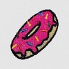 Dalix Donut Embroidered Hoodie Fleece Sweatshirt Zip Front Mens - 2 of 4