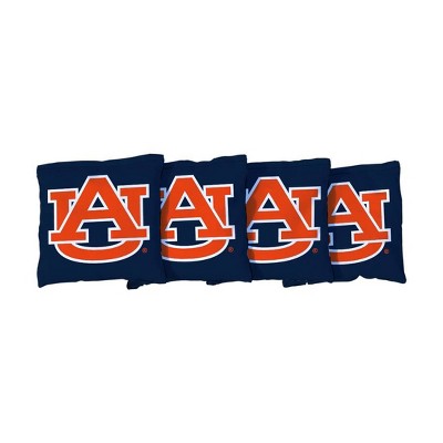 NCAA Auburn Tigers Corn-Filled Cornhole Bags Navy Blue - 4pk