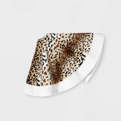 animal print tree skirt