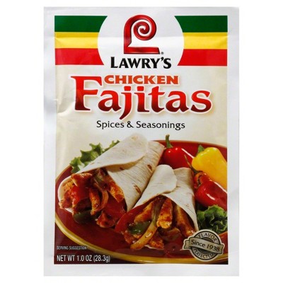 Lawry's Spices & Seasonings Chicken Fajita - Case Of 12 - 1oz : Target