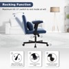 Kumasinova Criss Cross Office Chair Velvet Fabric,Ergonomic Swivel Chair with Extra Pillow&Armrest,17"-20"Adjustable Height Rolling Chair - 2 of 4