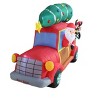 A Holiday Company 8ft Wide Santa's Christmas Woody Van, 5 ft Tall, Multi - 4 of 4