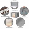 3-Pack/6-Pack Foldable Clothes Storage Bags with Reinforced Handle & Sturdy Zipper,Gray-HOMLUX - 2 of 4