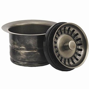 ALFI 3 1/2 Waste Disposer Trim with Matching Basket Strainer for Deep Fireclay Sinks - 1 of 2