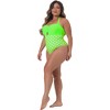 Agnes Orinda Women's Plus Size Halter Knot Bust One Piece Swimsuit Sets - 3 of 4
