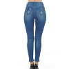 Wax Jeans Women's Push-Up True Stretch High-Rise Destructed Skinny Jean - 3 of 4