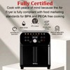 WHALL 6.2QT Air Fryer Oven – Stainless Steel Air Fryer, 12-in-1, LED Touchscreen, 1600W, Oil-Free, Healthy Cooking, 85% Less Fat. - 2 of 4