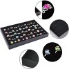 100 Slots Jewelry Ring Display Organizer Tray Holder Earrings Storage Box Case - 3 of 4
