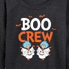 Women's - Dr. Seuss - Boo Crew Thing 1 and Thing 2 Lightweight French Terry Wide Neck Long Sleeve Graphic Shirt - 2 of 4