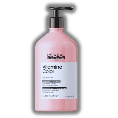 L'Oreal Serie Expert Resveratrol VITAMINO COLOR Radiance Conditioner (25 oz XL Large Size) Loreal Hair Vibrancy
