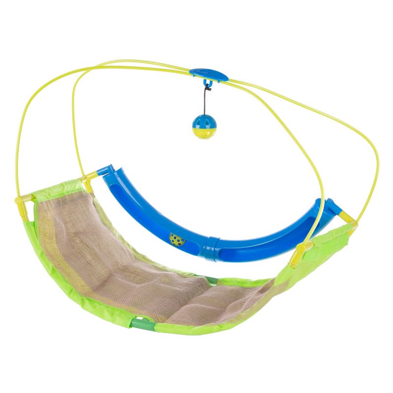 Interactive Cat Toy Rocking Activity Mat- Swing Playing Station with Sisal Scratching Area, Hanging Toy, Rolling Ball for Cats and Kittens by PETMAKER, 1 of 4