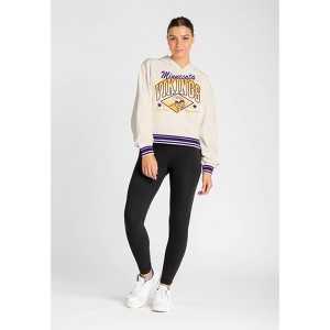 NFL Minnesota Vikings Women's Champion Crop Hoodie - 1 of 4