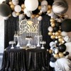 Wikineon Black Sequin Backdrop and Gold Sequin Tablecloth - 4 of 4