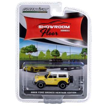 1/64 2023 Ford Bronco 2 Door, Yellowstone Metallic, Showroom Floor 3 68030-D