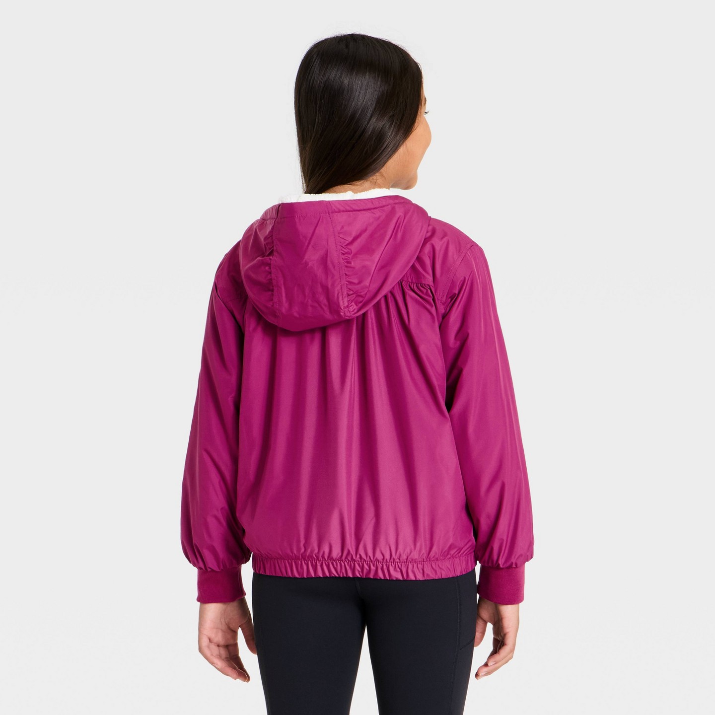 Куртка All In Motion Softshell Fleece Lined Jacket для девочек, цвет: Фиолетовый — фото 2