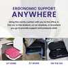 GSeat ULTRA - Travel Gel Foam Cushion, Relieves Discomfort and Promotes Healthy Posture for Car, Commute, Airplane and Travel Comfort - Red - 3 of 4