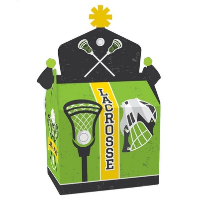 Big Dot of Happiness Lax to the Max Lacrosse Treat Box Party Favors Party Goodie Gable Boxes Set of 12