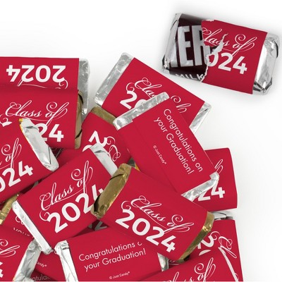 41 Pcs Red Graduation Candy Party Favors Class Of 2024 Hershey's ...
