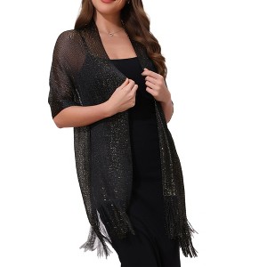 INSPIRE CHIC Women's 100% Polyester Fashion Pashmina Shawls 190 x 45 cm 1 Pc - 1 of 4