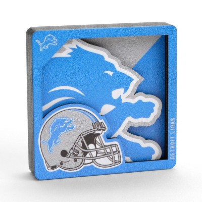 NFL Detroit Lions 3D Logo Series Magnet