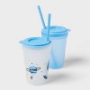 Kids' 18pc Plastic Drinkware Set Green/Blue - Pillowfort™ - 3 of 4